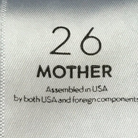 Mother Insider Crop Step Fray Jeans Women 26 Blue Mid Rise Medium Wash 17973 - Picture 3 of 13